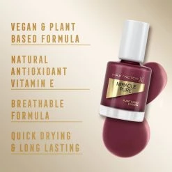 Max Factor Miracle Pure Neglelak, 373 Regal Garnet -CND Butik 3616303252601 3
