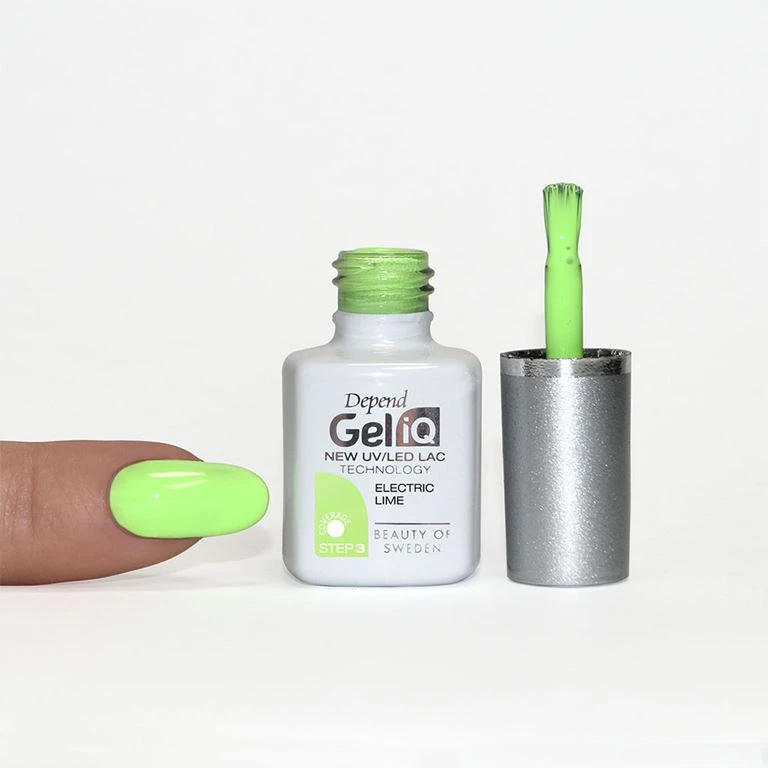 Depend Gel IQ Nail Polish, Electric Lime 3 Depend Gel IQ Nail Polish, Electric Lime - Billede 3