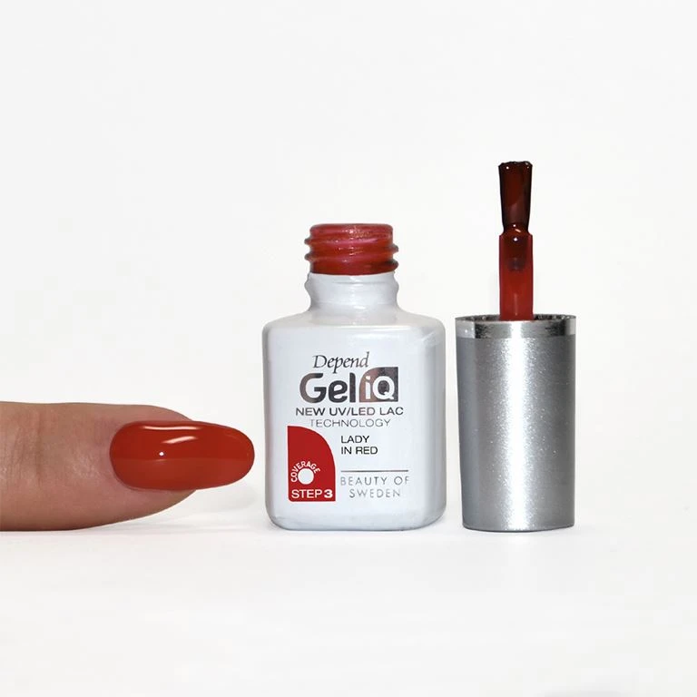Depend Gel IQ Nail Polish, Lady In Red 3 Depend Gel IQ Nail Polish, Lady In Red - Billede 3