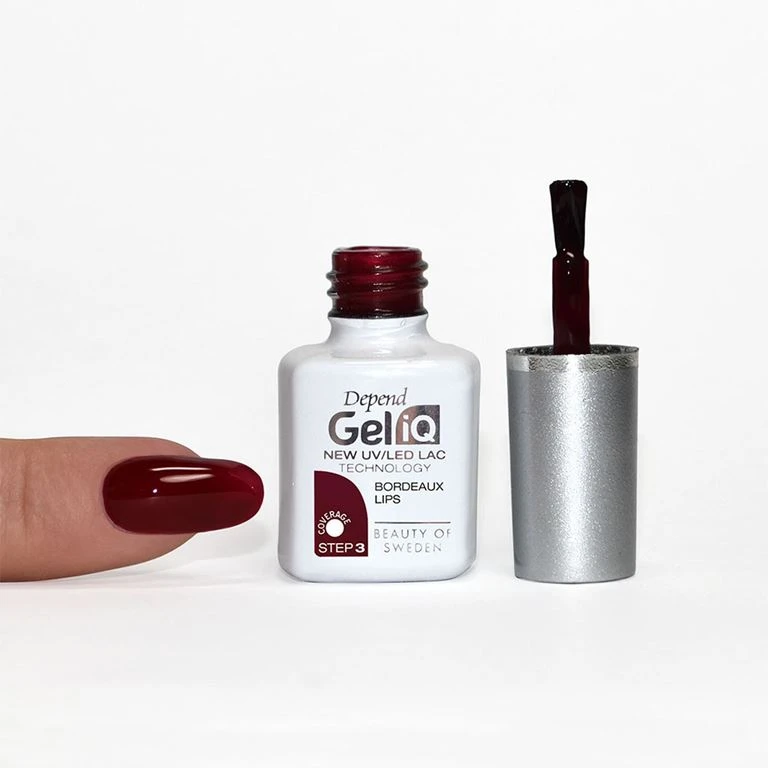 Depend Gel IQ Nail Polish, Bordeaux Lips 3 Depend Gel IQ Nail Polish, Bordeaux Lips - Billede 3